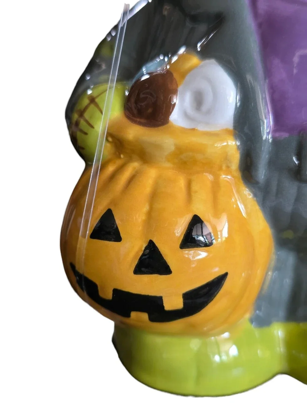 Halloween Franken Bear Ceramic Mug with Lid